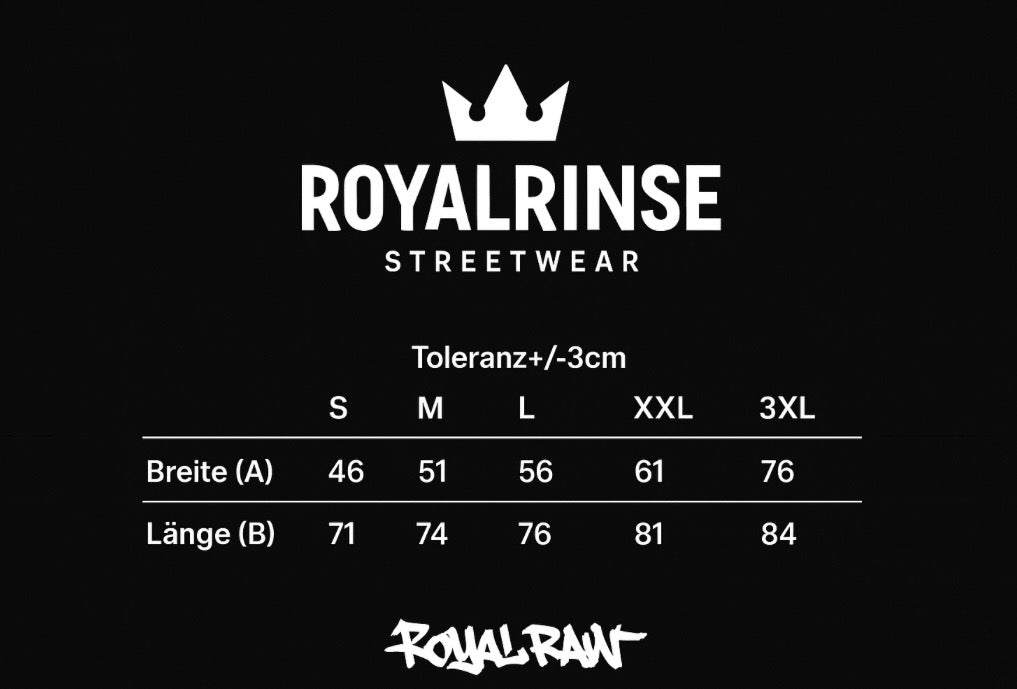 RoyalRinse Basic Shirt Unisex – mit Rückenprint Krone
